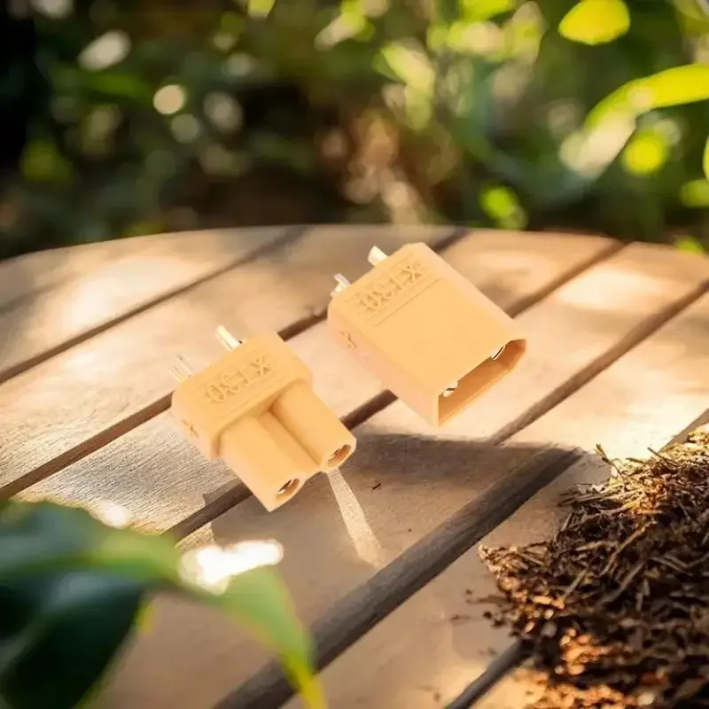 10Pack Racing Drone Lipo Battery Plugs, XT30 Bullet Connectors for RC Quadcopter, Car, Boat DIY Accessories