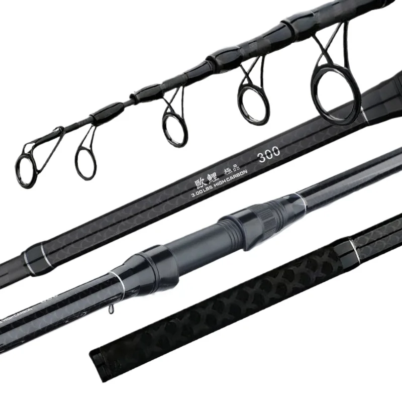 

3.0M-4.2M Carp Telescopic Fishing Rod,30-200g Lure Rod,40T Carbon Surf Spinning Rod,Saltwater Freshwater Distance Throwing Rod