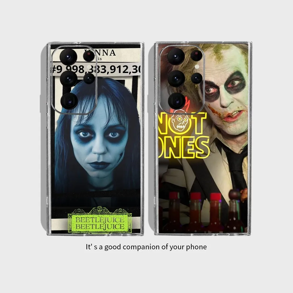 Hot Movie B-BeetlejuiceS 2 Phone Case for Samsung Galaxy S24 Ultra S22 S23 Ultra S21 S20 5G Protective Silicone TPU Funda