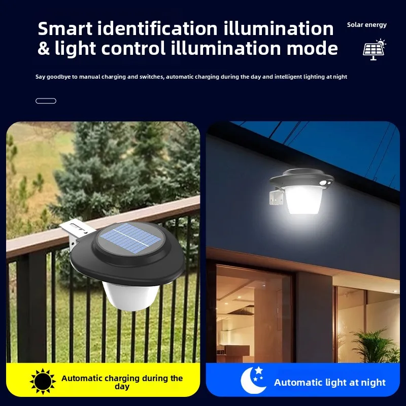 ไฟพลังงานแสงอาทิตย์สำหรับสวนกลางแจ้งและลานบ้าน, ไฟถนนเซ็นเซอร์ตรวจจับความเคลื่อนไหว, ไฟติดผนังกันน้ำ, ไฟฟ้ากลางแจ้ง