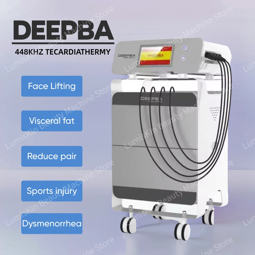 

2025 INDIBA Deep Beauty 448K Tecar Machine CET RET Облегчение боли для похудения и укрепления кожи Профессиональное устройство для глубокого сжигания жира