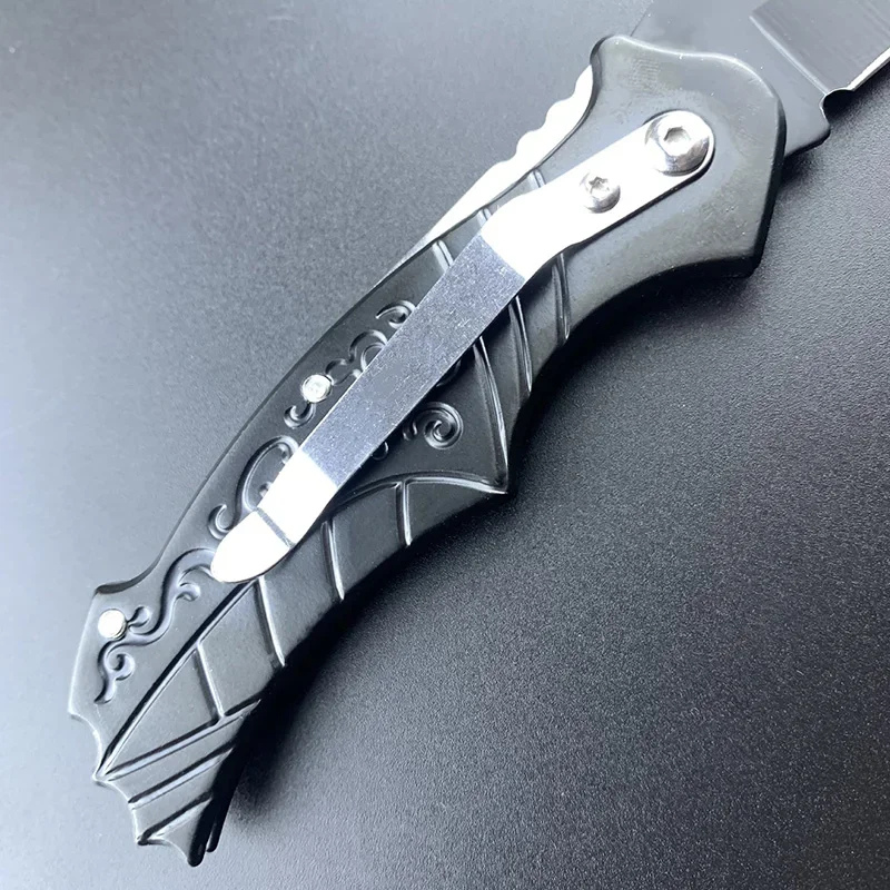 1PC Creative Portable Pocket Knife Stainless Steel Fruit Knife Outdoor Camping With Handle EDC Folding Knife Fish Fillet Knife