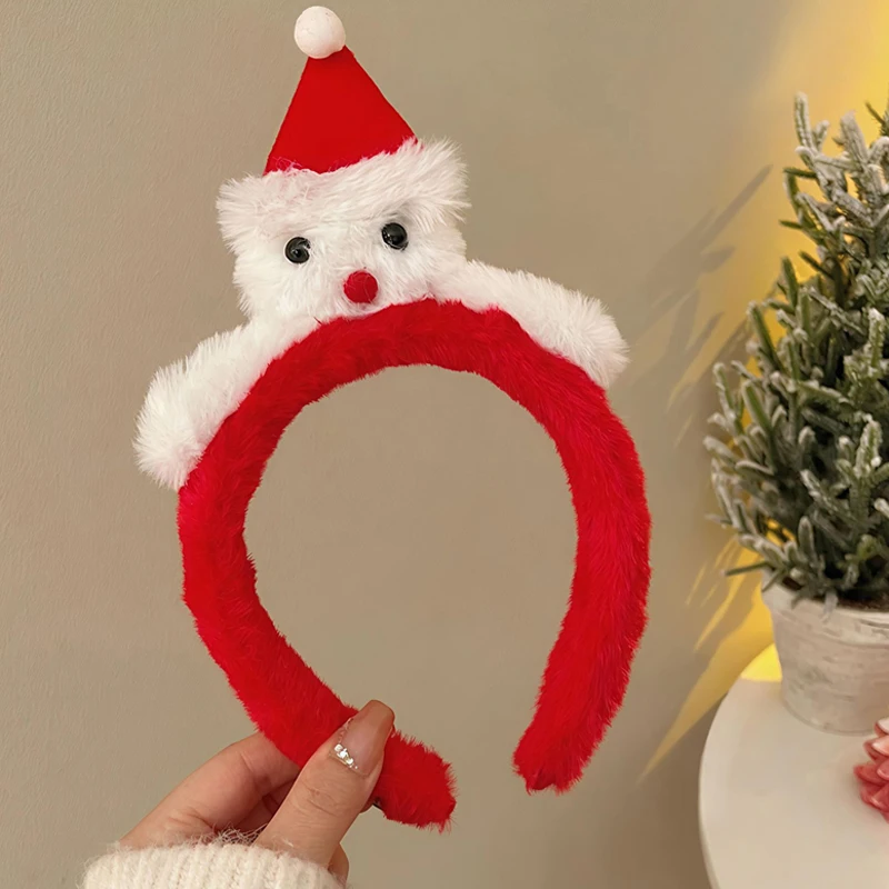 قطعة واحدة من قبعة قزم عيد الميلاد النسائية اللطيفة على شكل رسوم كرتونية لعيد الميلاد، إكسسوار للشعر لحفلات العطلات والملابس الاحتفالية #3