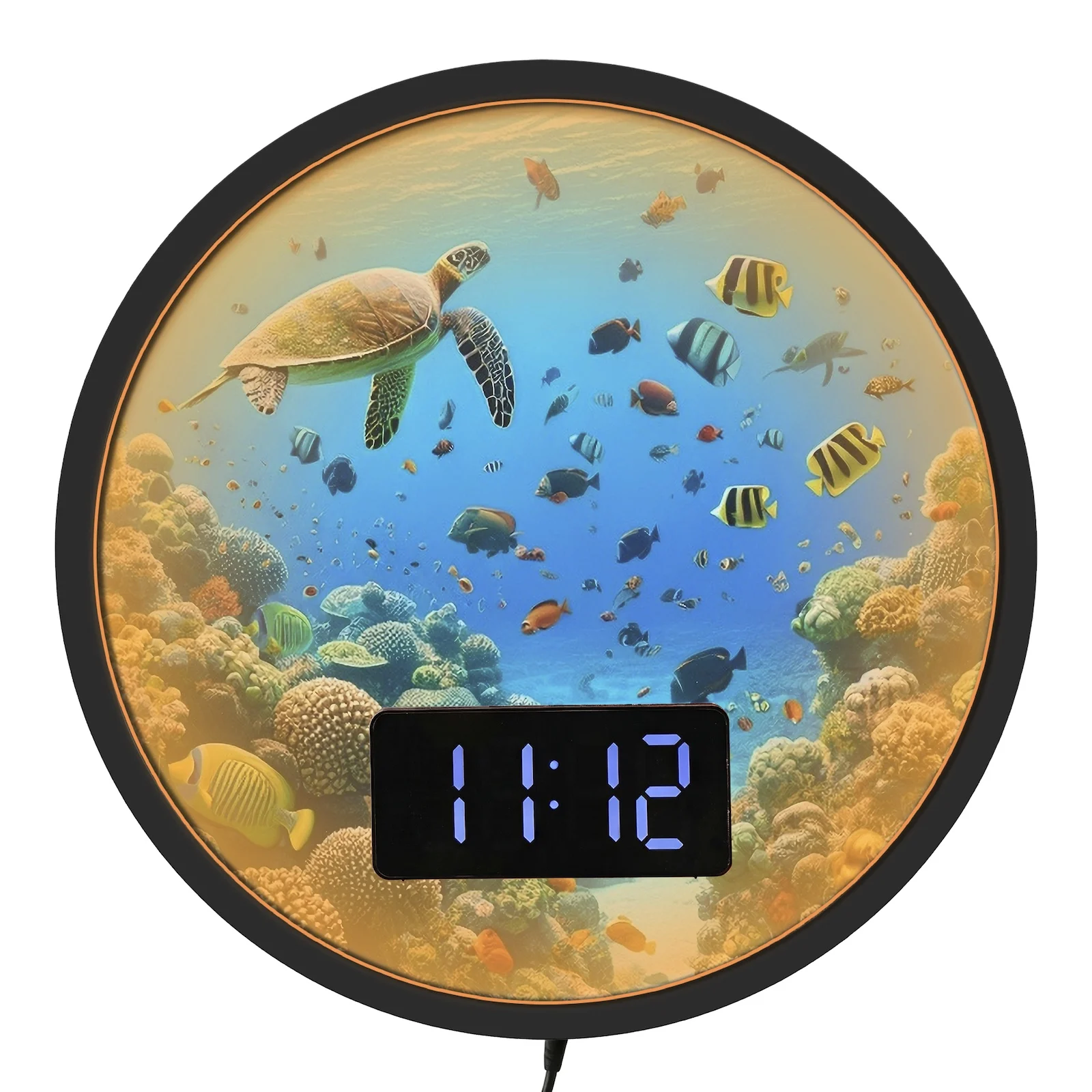 Home Decor Under 300 - Relógio de Parede Digital com Iluminação