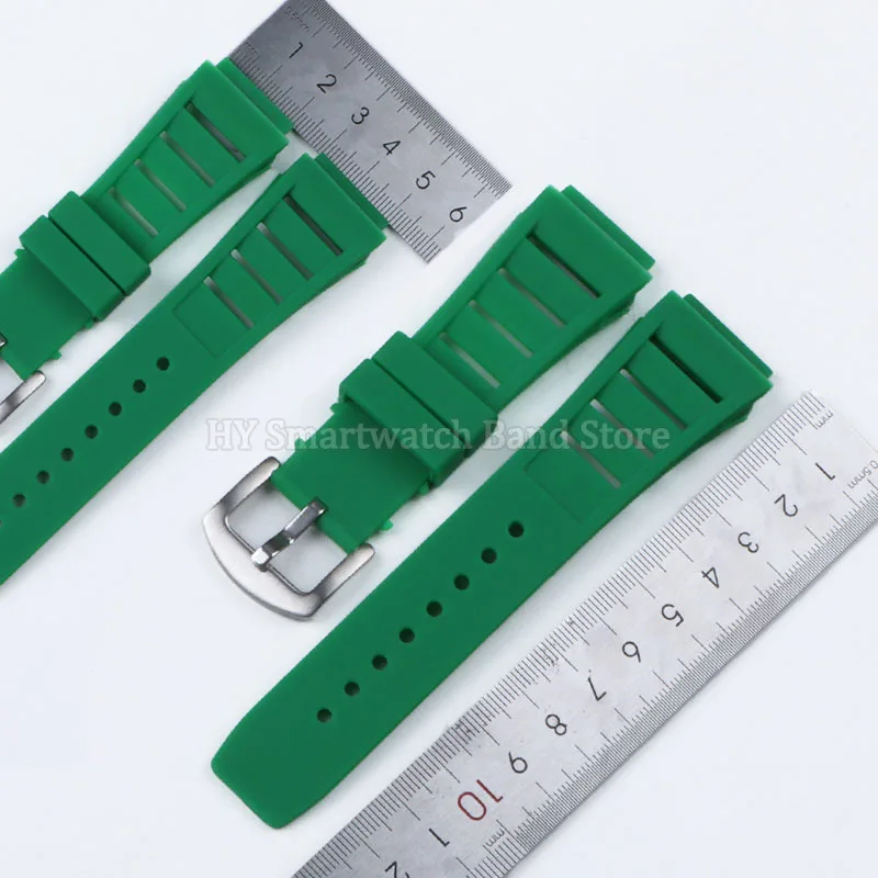 Silicone Watch Strap for Richard Mille RM011 Bracelet 17x21mm Waterproof Rubber Wrist Band Metal Pin Buckle Watch Accessories