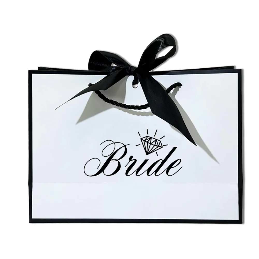 1 Stück Brautgeschenktüte, Hochzeitsdekoration, Brautjungfern-Team, Braut, Hochzeitsgeschenktüte, Brautparty-Zubehör, Hochzeitsdeko-Accessoires – Detail 2