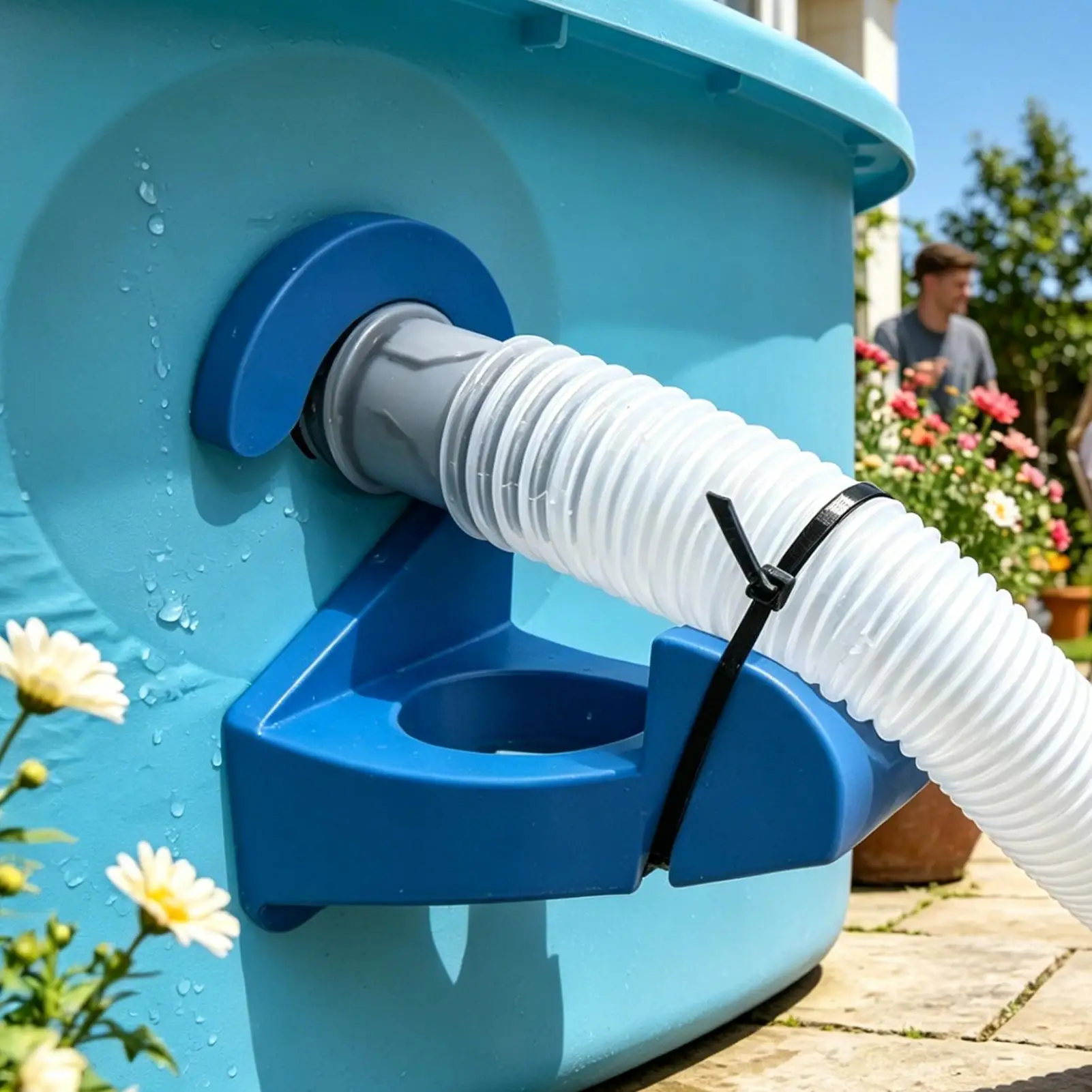 Pool Hose Holder Ground 3 Pieces Anti-Slip Tube Bracket Leak-Proof Pool Hose Support Holders for Indoor Outdoor Garden Farm