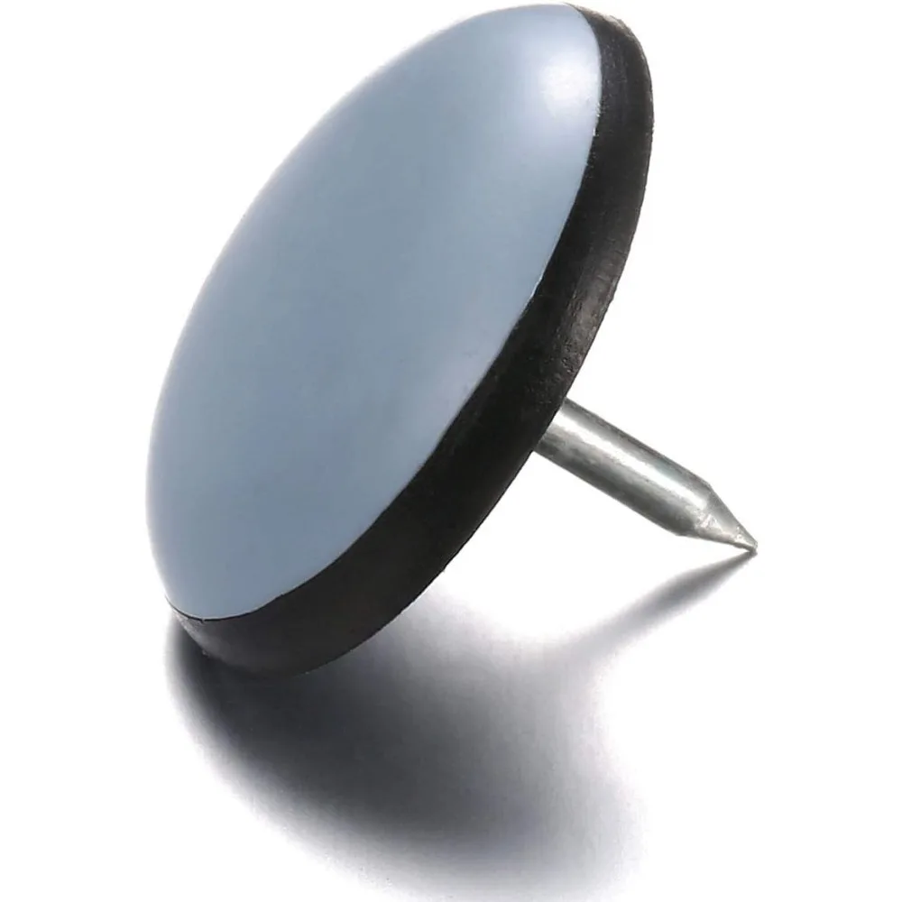 Deslizadores para muebles con clavos de 1 " (paquete de 24): deslizadores para sillas Furnigear de alta resistencia de PTFE (teflón), deslizadores para mudanzas de muebles de madera