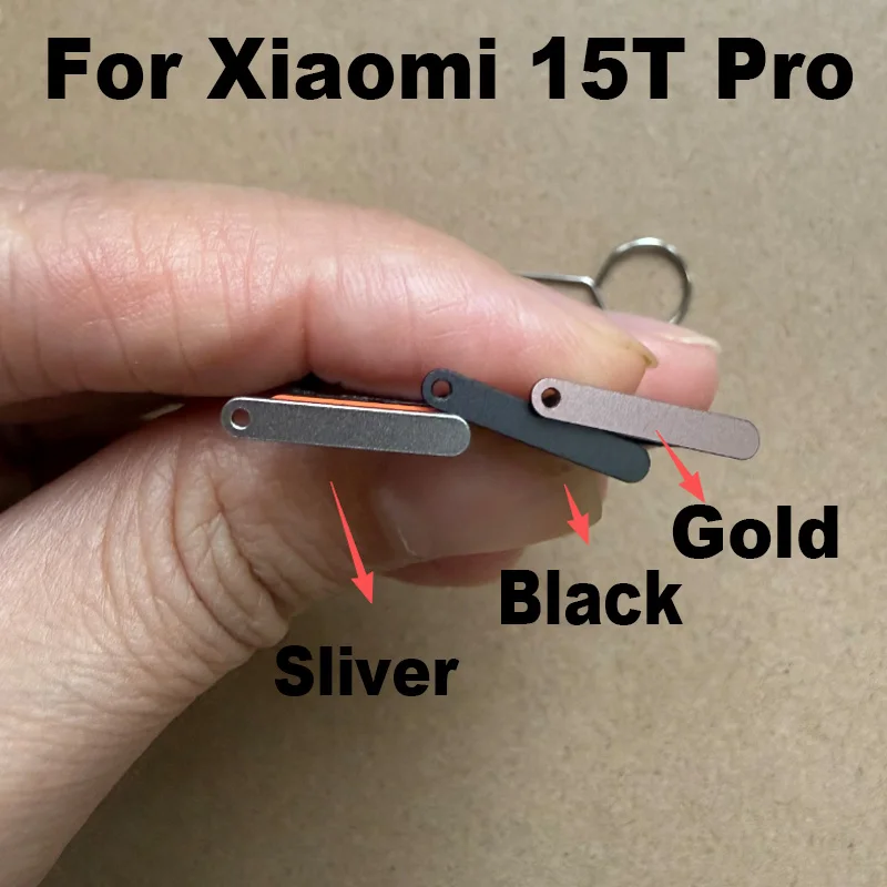 New For Xiaomi 15T Pro Sim Card Tray Slot Holder Socket Adapter Connector Repair Parts Replacement