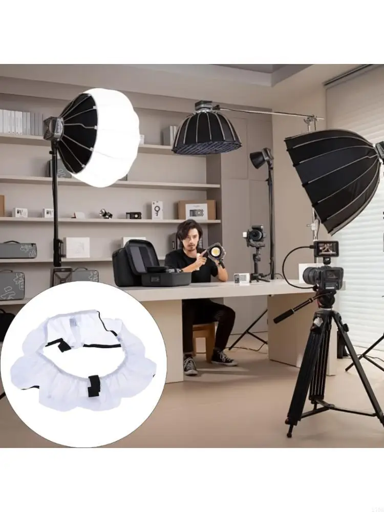  18inch Nylon Circular Light Diffuser for Uniform Soft Light Easy to Install and Use in Photography Videography Live Shows