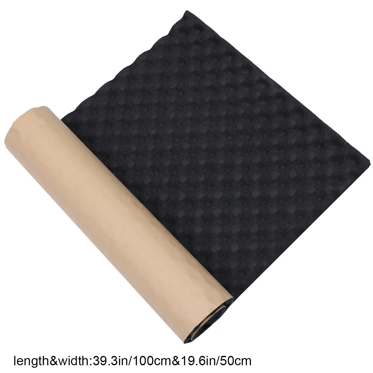 1Pcs 2Cm High Density Soundproof Foam Pad for Vehicle Sound Absorption Insulation Deadening DIY Installation Noise Cancelling