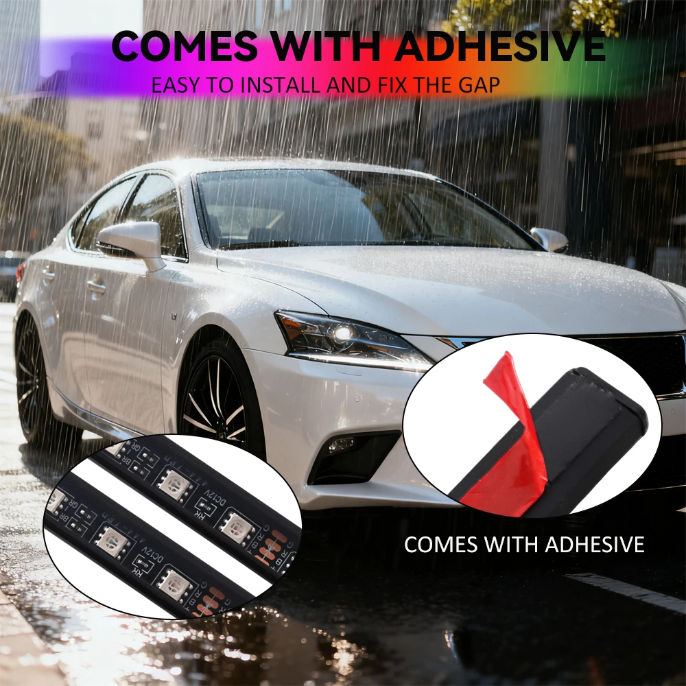 Waterproof Flexible RGB LED Ca - Rgb Underglow Strip ulasan dan harga