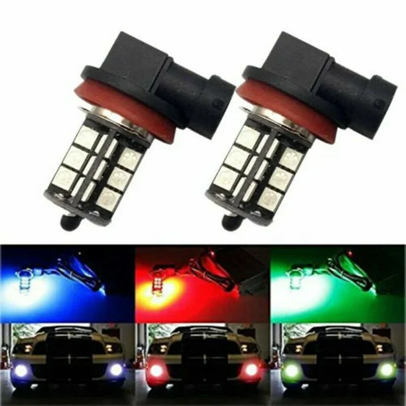 2PCS RGB Car Fog Light Remote Control 1 Set H4 H7 H11 Color Changing Fog Lamp 9005 9006 H1 H3 Cars LED Bulbs Daytime Running