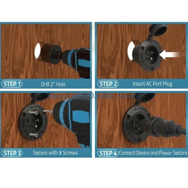 02DC Good Quality 3 Cores Electrical Adapter Perfect For Mobile Homes And Limousine