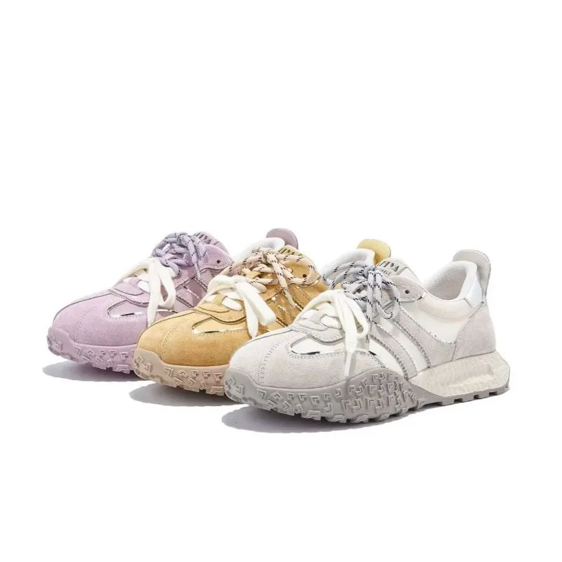 Women's Sneakers Fashion Versatile Casual Thick Soled Loafers 2026 New Color Block Comfort Low Top Women Shoes Кроссовки Женские