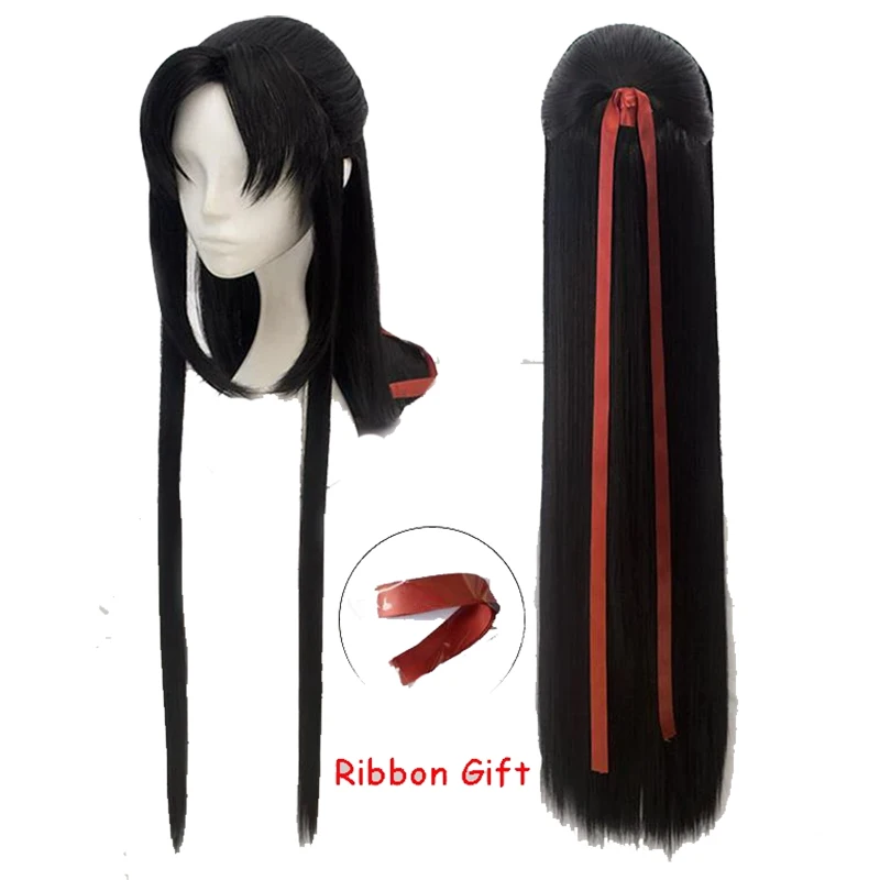 Parrucca Cosplay Anime Mo Dao Zu Shi Grandmaster of diavolo Wei Wuxian Lan Wangji per la festa di Halloween