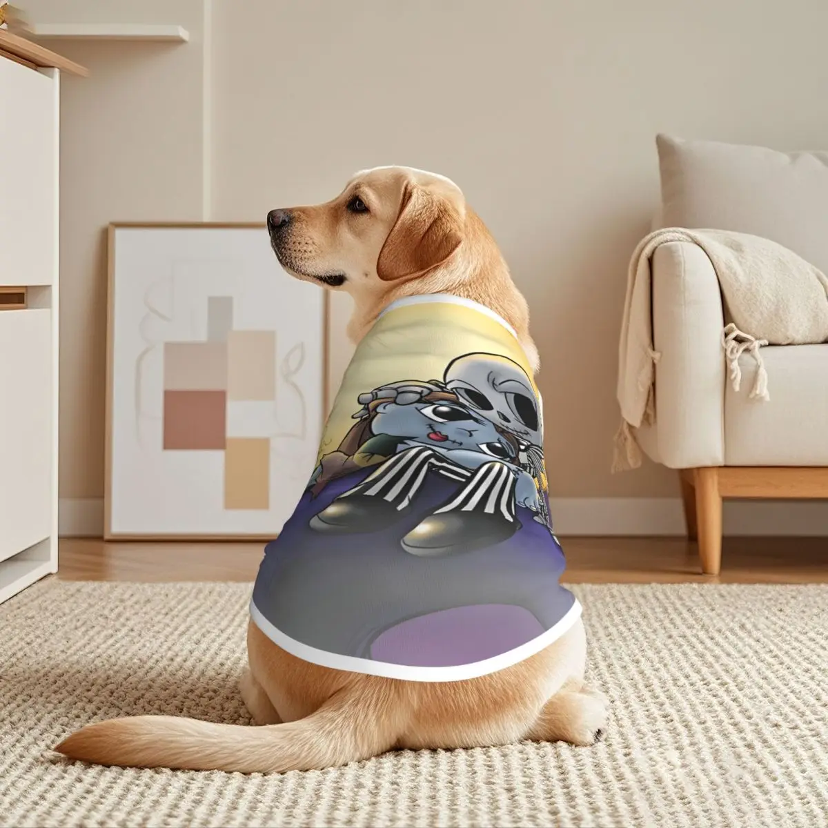 Chalecos personalizados para mascotas Jack Skellington, chaqueta transpirable de pesadilla antes de Navidad, ropa para perros grandes, decoración para suministros para mascotas