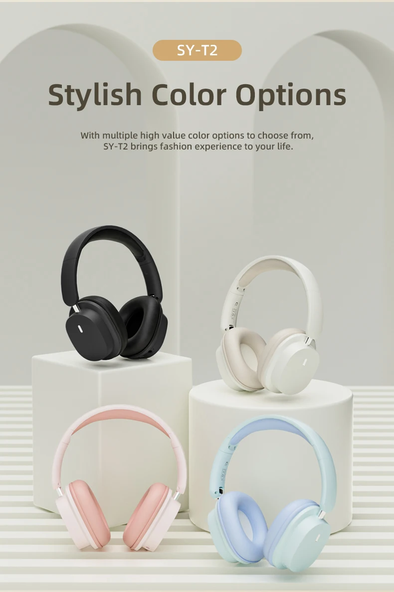 Original Bluetooth Headphone Headset SY-T2 High Quality Noise Reduction Wireless Microphone Wired Earphone Gamers Headphones
