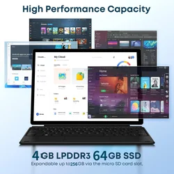 11.6 INCH 64 Bit 4GB DDR3-RAM 64GB eMMC PAD1162 Windows 10 Intel Celeron N3350 1920 x 1080 Pixel Type C 2 x USB 3.0 Dual Camera