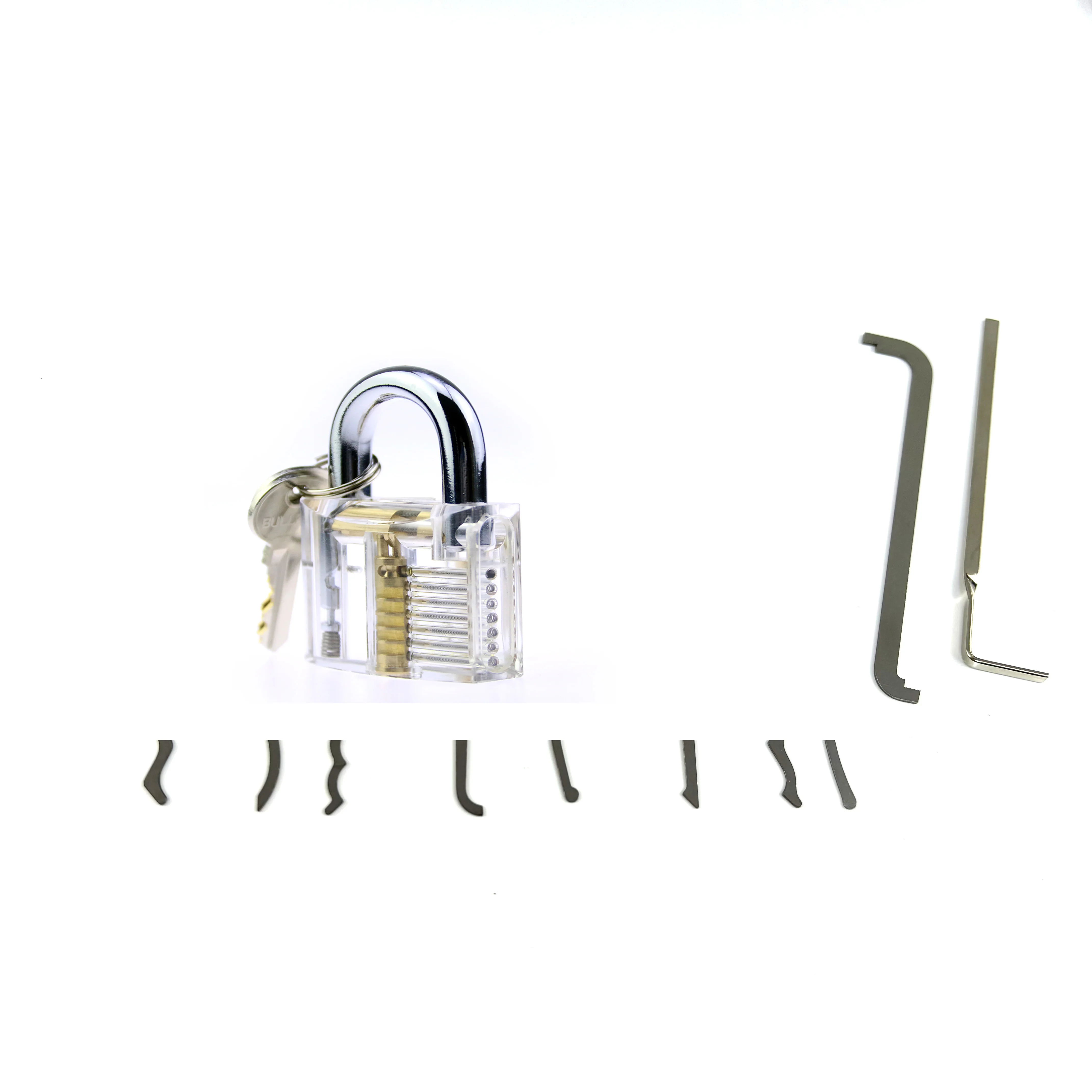 10pcs Lock Pick Tool Set with Lock Practice Teaching Tools Metal Hardware Tools for Men,Boy Gift,Home Lock Tools