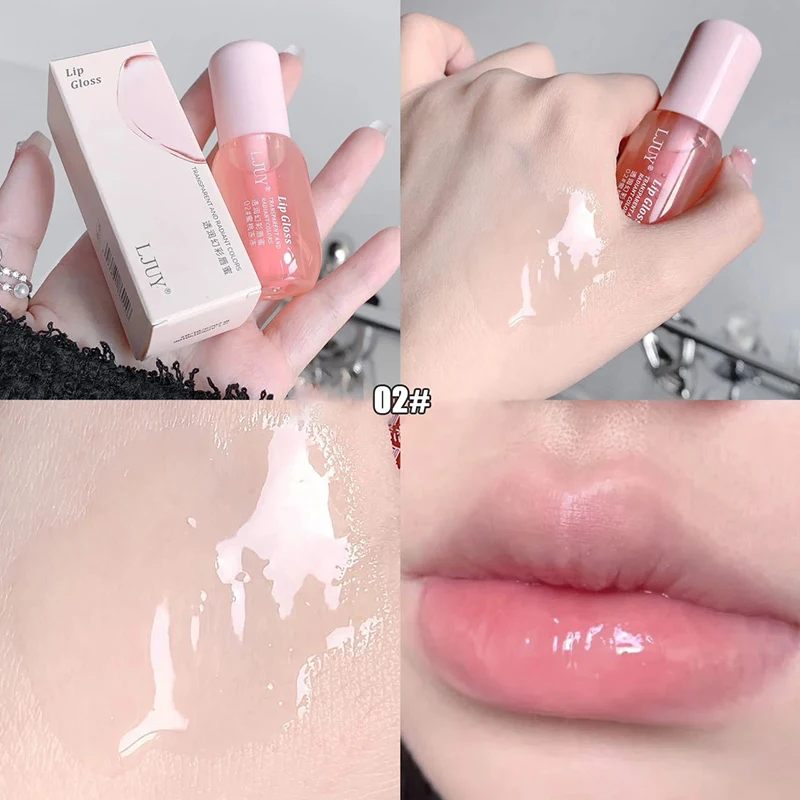 Kristal Jelly Hydraterende Lip Olie Plurpende Lipgloss Getinte Lip Voller Serum Lippen Verzorging Lippenbalsem Helderder De Lipkleur Make-Up