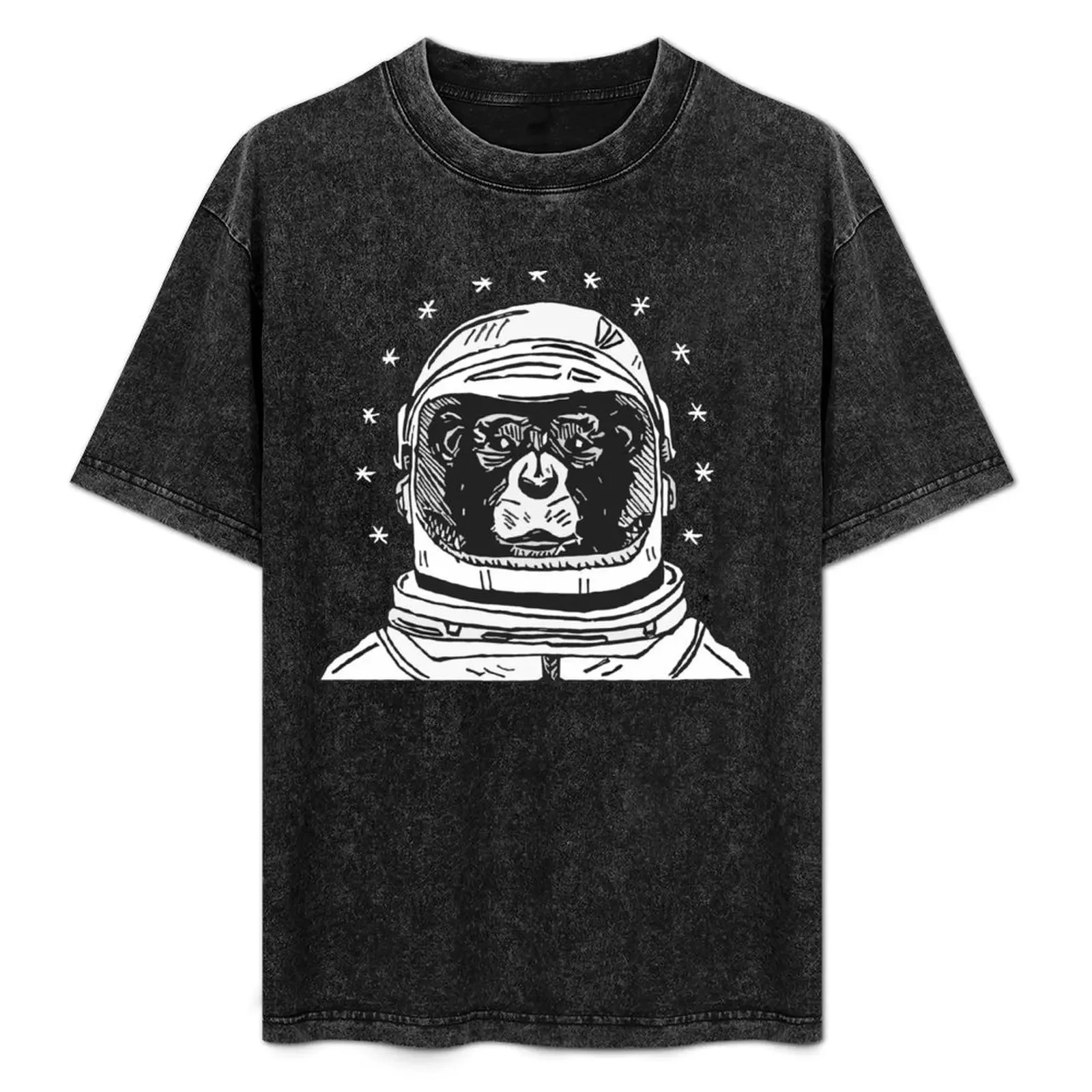 

Space Monkey T-Shirt Basic Simple Casual Short Sleeve Tee