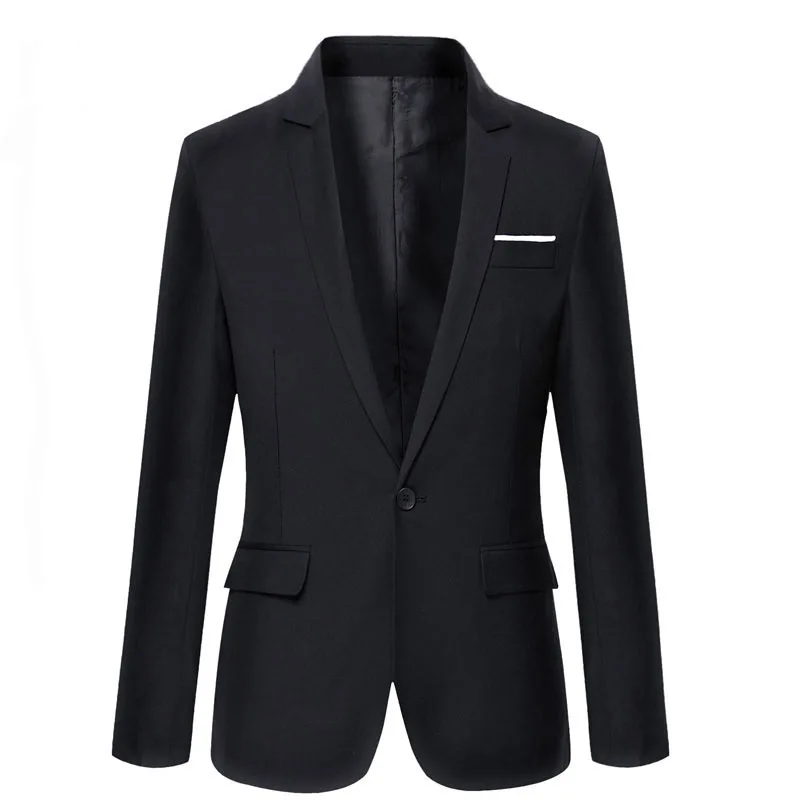 Chaqueta de traje de padrino de boda, color sólido, corte ajustado, talla grande, Occidental, multicolor, oppa, comercio, 1066