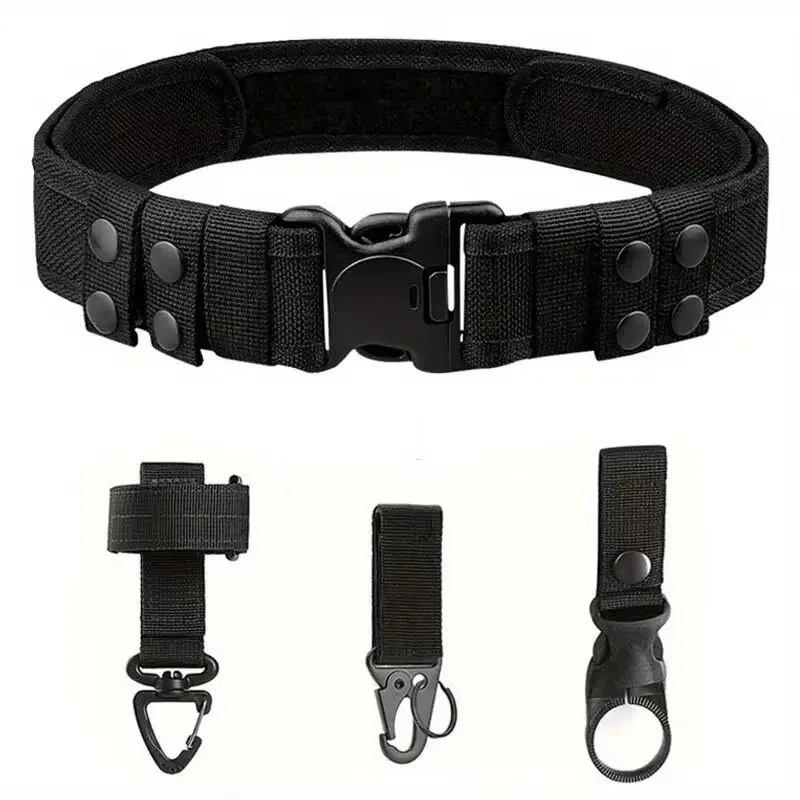 Neutral Wide Waist Strap Adopting Nylon and Camouflage Oxford Cloth, Durable Tactical Belt for Outdoor Lovers Training Accessory