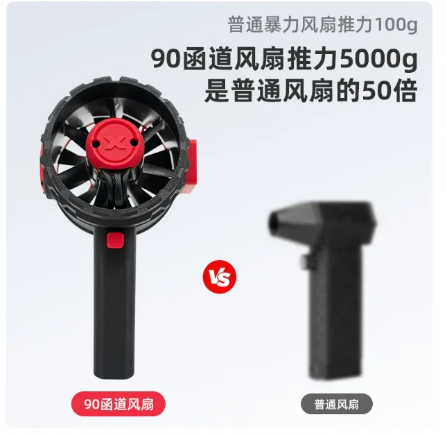 Superstrong Mini Turbo Jet Fan 90mm Brushless Motor Violent Blower 5kg/s Instant Thrust 3000W Duct Fan