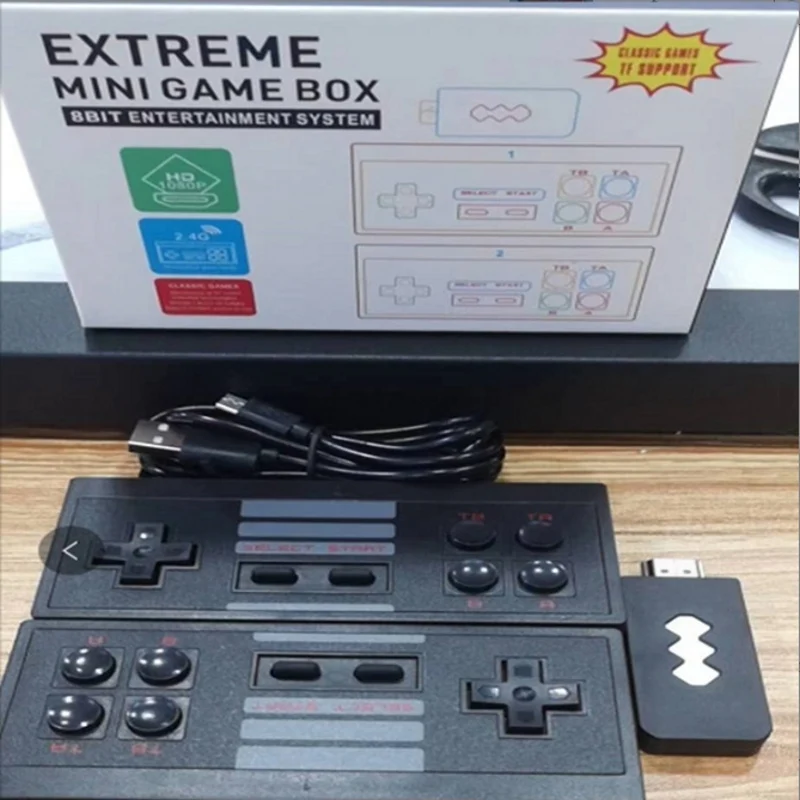 Wireless Home TV Game Console, Alta Definição, Retro Portátil Gaming Stick, HDMI, U-BOX, U-Treasure, 818 para NES, Dendy