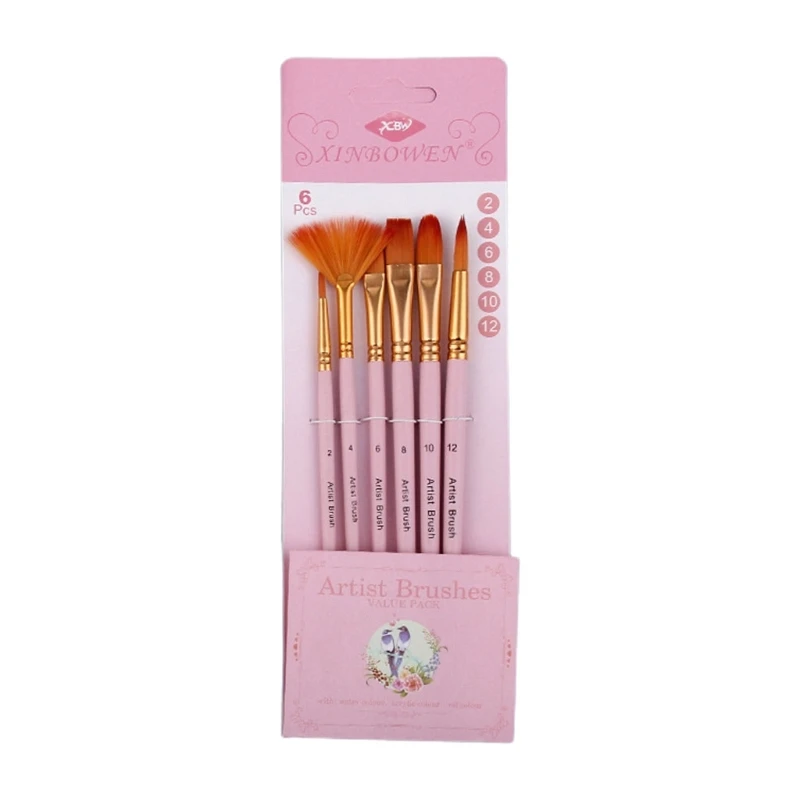 Acrylic Brushes Set Suitable for Painting Art Supplies Beginners Professionals Dropship