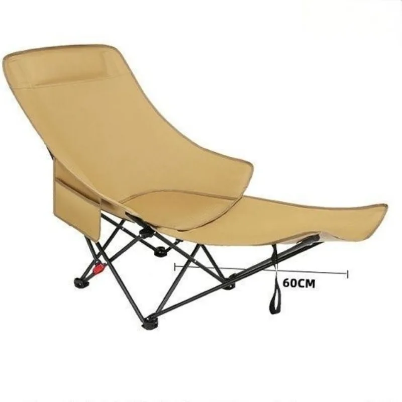 

Folding bed high back moon chair three-gear adjustment can sit and lie down office nap chair