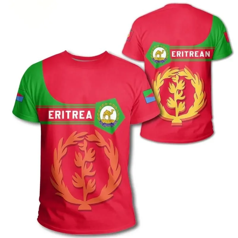 Africa Zone Eri-united Tigray Flag T-Shirt 3D Print Men Women Summer Casual Tee Short Sleeves T Shirts Streetwear Tees Gym Tops