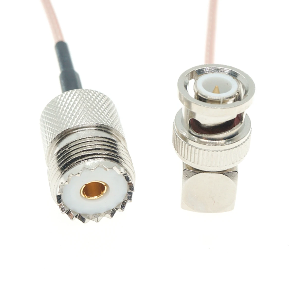 RG316 BNC Plug Male Right Angle to PL259 SO239 PL-259 UHF Female Connector Loss Jumper Coax RF Cable