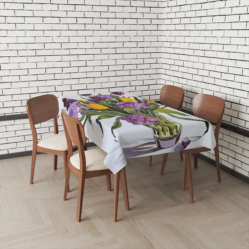 Home tablecloths for dining table decoration Natural and Animal Styles rectangular table accessories cloth Anti-stain tablecloth