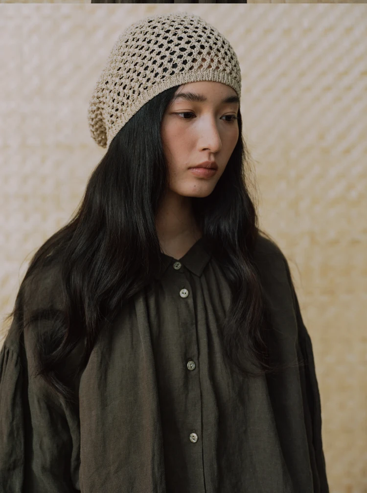 

Cold Weather Cotton Linen Knitted Long Sve Women's Hat Cleanfit Sle TSS26AC04 Versatile Faionable Ladies' irt