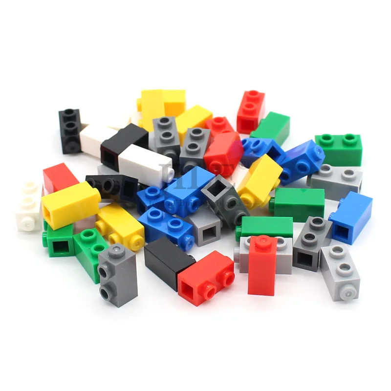 20pcs Moc Compatible Brick Modified 1x1x1 2/3 with Studs on Side 32952 DIY Building Blocks Creation Construction Particles