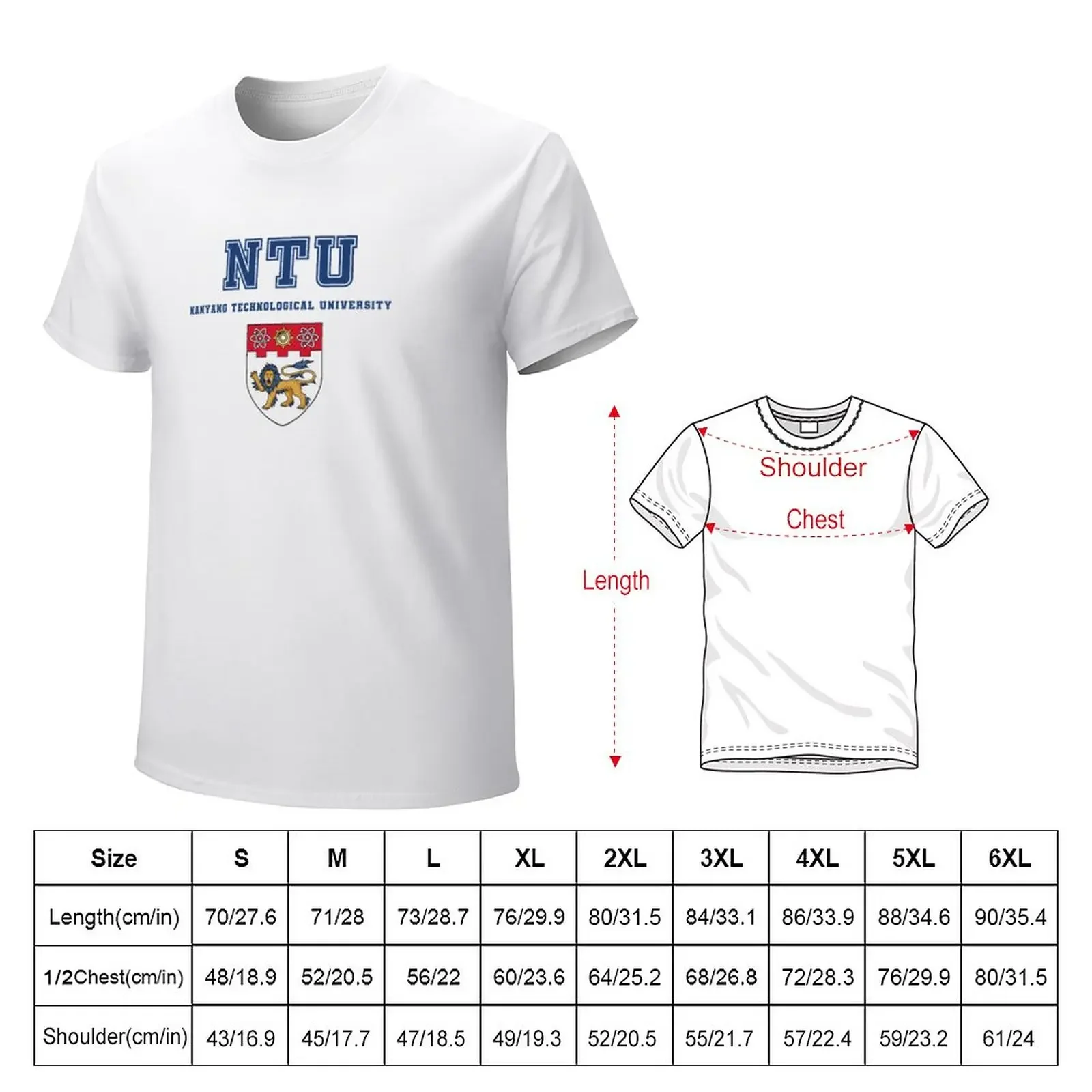 Nanyang Technological University T-Shirt oversized customs design your own black t shirts for men