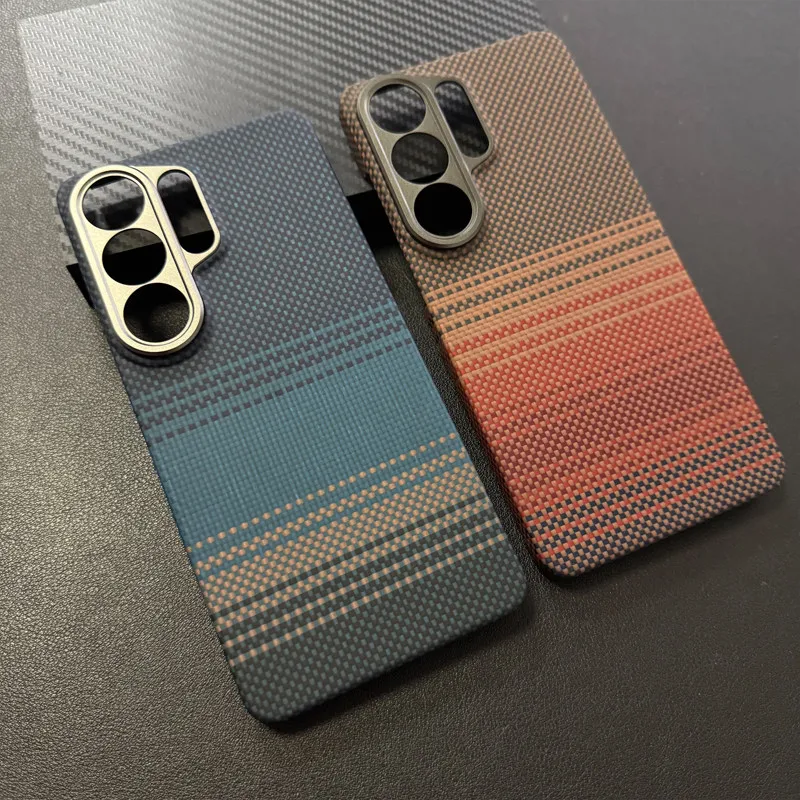 Magnetic Kevlar Carbon Fiber Phone Case for Samsung Galaxy S26 Ultra Luxury Business  Magnetic Cover for Magsafe for S26Ultra ﻿