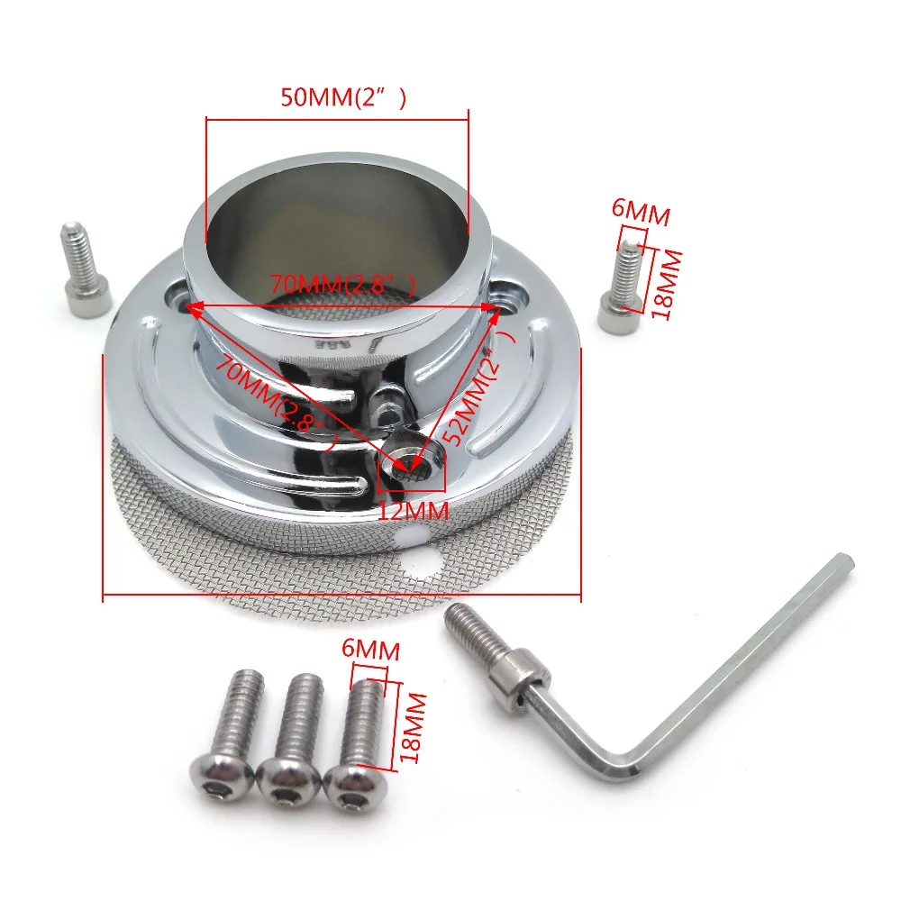 For Motorcycle ATV Polaris Predator Outlaw 500 CHROME Exhaust Tip Muffler Power outlet