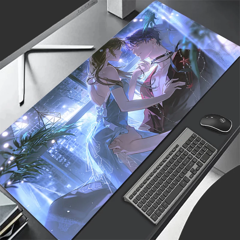 Mousepad Computer Gaming Accessories Keyboard Pad L-love And Deepspace Rafayel Office Rubber Mouse Pad Decoracion Desk Mouse Mat