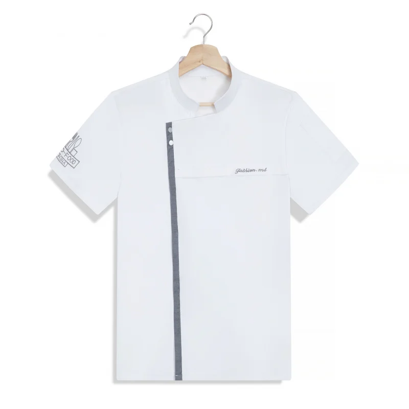 Mono de Chef de comedor para hombre, estilo occidental, Hotel, restaurante, Hot Pot, restaurante, fino, transpirable, para bebé, niño y niña, manga corta de verano
