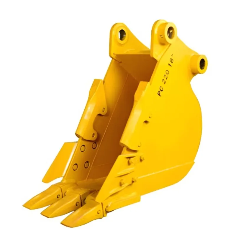 Wholesale Customizable Excavator Buckets Rock Drain Type Heavy Duty Earthmoving Attachments for Construction Machines