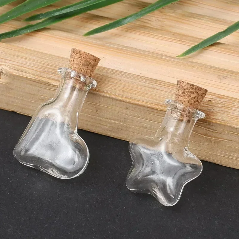 Mini-Zauberfläschchen DIY Puppenhaus Dekorative Gläser Modell für Festival Hochzeit Party Dekoration Mini-Glasflaschen mit Korkverschluss – Detail 8