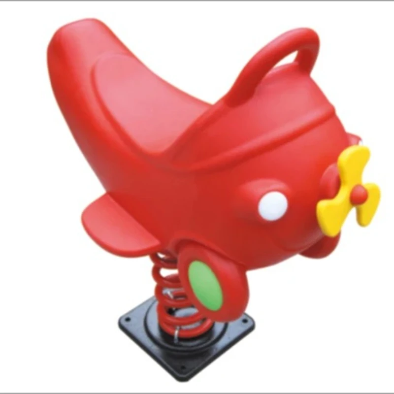 High quality attractive spring bouncing plastic doll rocking horse toy