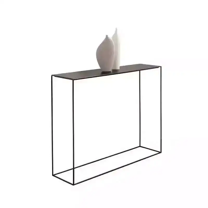 Nordic Iron Console Table Minimalist Corner Table for Entrance Living Room Furniture Sofa Side Hallway Console Tables