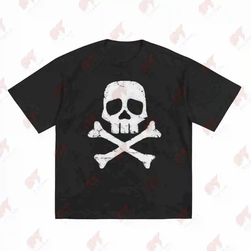 Captain Harlock'S Jolly Roger Short Sleeve Tee 100% Cotton T-Shirt
