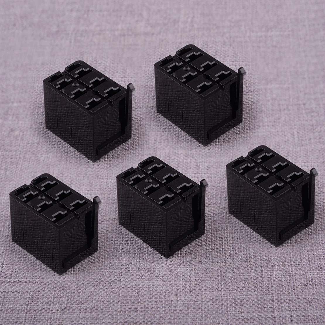 

5 шт. черный пластиковый кулисный переключатель, провод, разъем, разъем, подходит для автомобиля, лодки, внедорожника