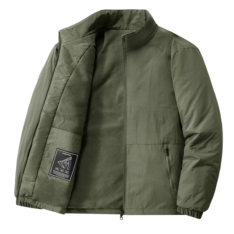 

Fleece Jacket for Men Thick and Warm Down Jacket for Autumn and Winter Outdoor Windproof Sports Work Jacket Casual Men's Wear