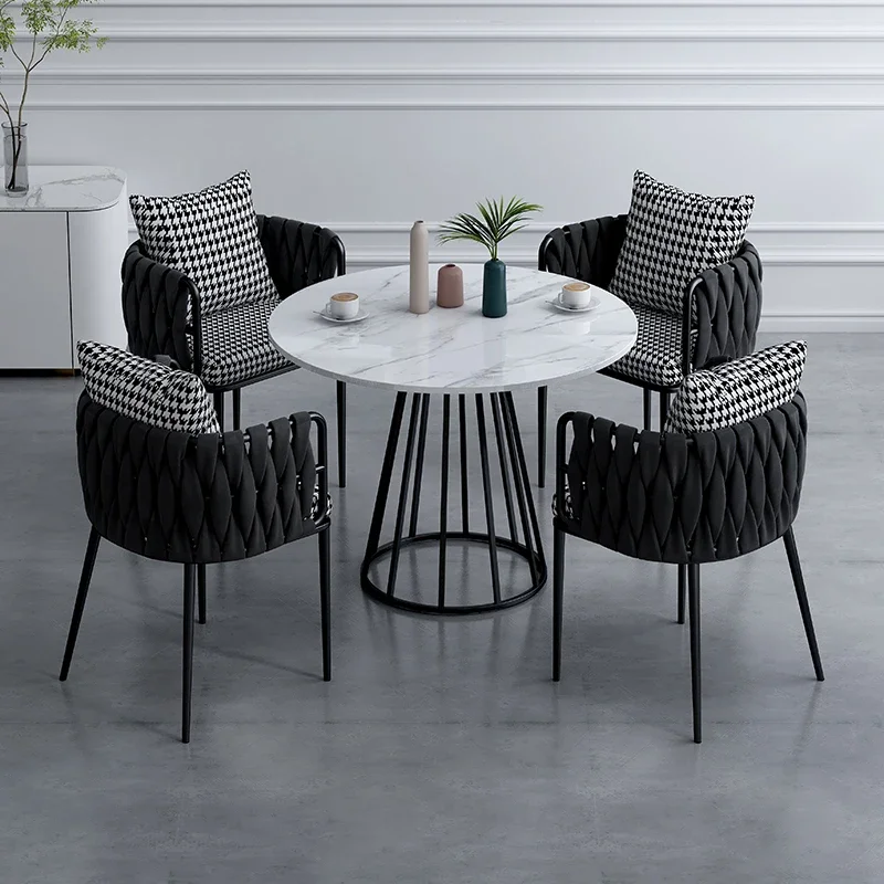 Luxury Dining Chair Scandinavian Style Tea Chair Home Backrest Cafe Bar